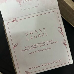 White Dessert Plates Set